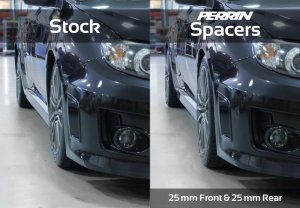 Subaru WRX STI Wheel Spacers (2) - Perrin Performance - 30mm 5x100 56mm CB - 2004